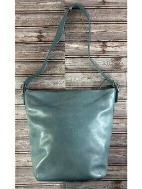 COACH 9151 XL Bucket Bag Crossbody bleaker duffle Shoulder Bag Soho Blue Vintage